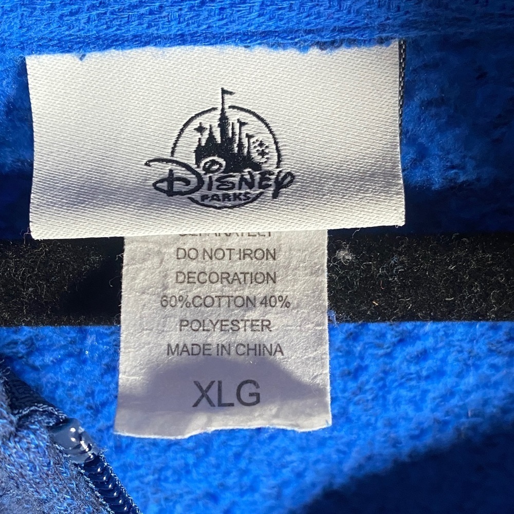 Disney Mickey Mouse Zip Up Hoodie Youth XL Purple Graphic Full Zip Jacket - Picture 2 of 6